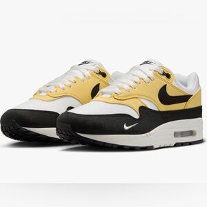 Nike Air Max 1 '87 Sneaker Shoes New NIB HF1194 700 Gold White Black Women’s
